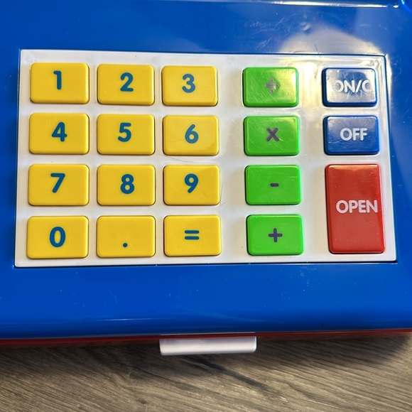 Vtg. Kids cash register w/$ & calculator. - Picture 3 of 9